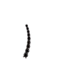 'Dasha' black diamond left side large slider earring