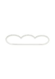 Orecchino Cloud superfine in oro bianco 18kt con diamante