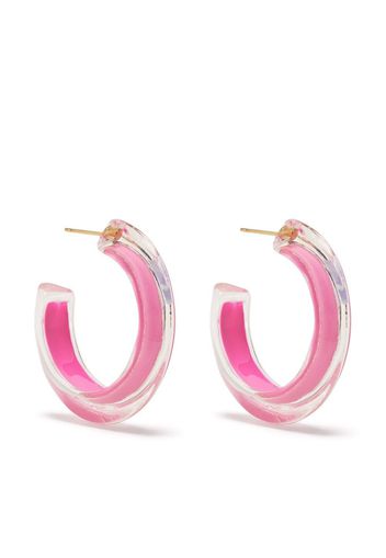 Alison Lou Orecchini a cerchio Jelly Medium - Rosa