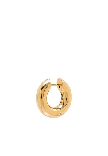 gold vermeil single hoop earring