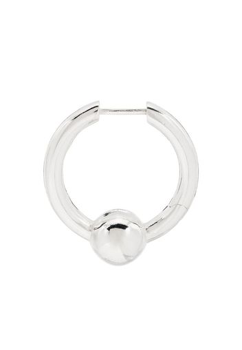 sterling silver single hoop earring