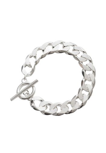 All Blues Moto chain-link bracelet - Argento