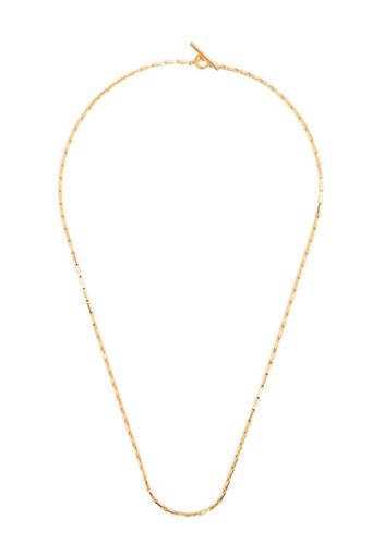 All Blues Fold chain bar-pin necklace - Oro