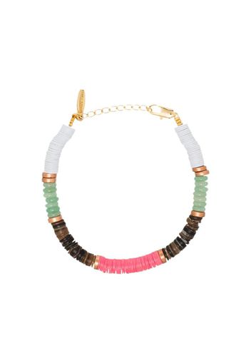 multicoloured beaded bracelet