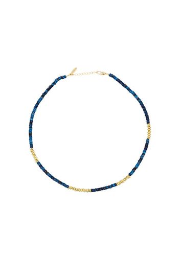 gold-plated beaded necklace