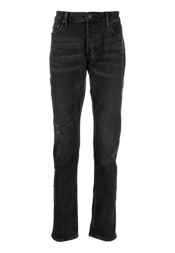 AllSaints logo-patch slim-fit jeans - Nero