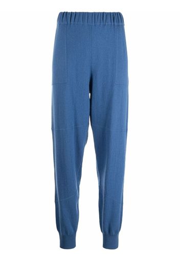 Allude elasticated-waist knit joggers - Blu