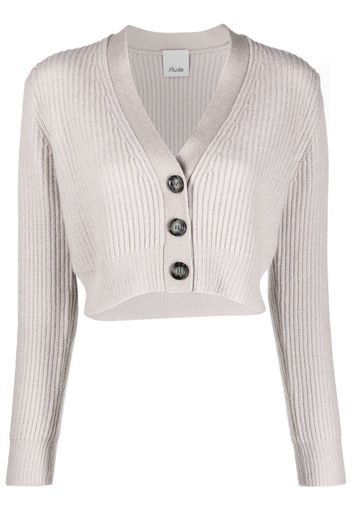 Allude cashmere ribbed-knit cardigan - Toni neutri