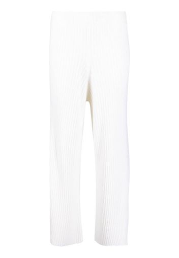 Allude wide-leg cashmere trousers - Bianco