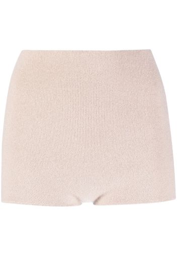 Allude cashmere mini shorts - Toni neutri