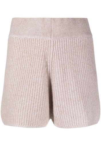 Allude ribbed cashmere shorts - Toni neutri