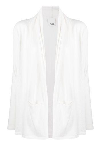 Allude open-front cowl-neck top - Bianco