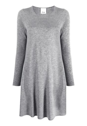 Allude long-sleeve knitted minidress - Grigio