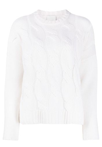 Allude cable-knit cashmere jumper - Bianco