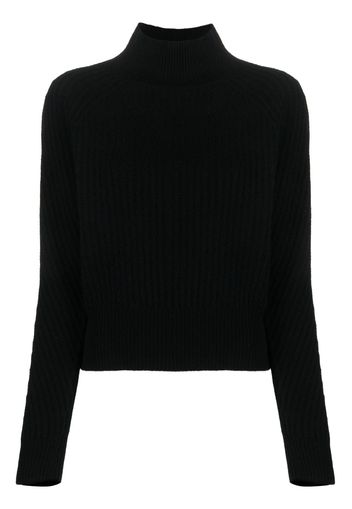 Allude ribbed-knit cashmere jumper - Nero