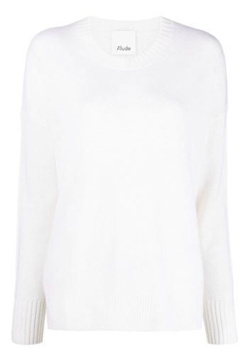 Allude drop-shoulder cashmere jumper - Bianco