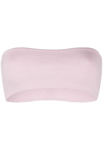 Allude cashmere cropped top - Rosa