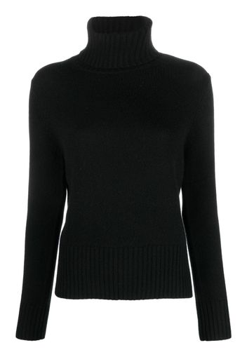 Allude fine-knit roll-neck jumper - Nero