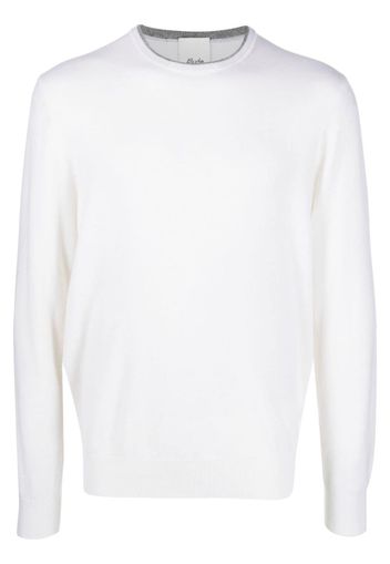 Allude elbow-patch cashmere jumper - Bianco