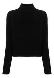 Allude ribbed-knit cashmere jumper - Nero