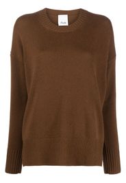 Allude drop-shoulder cashmere jumper - Marrone