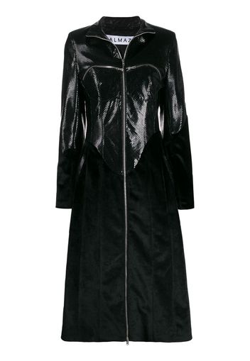 zipped chest pockets coat