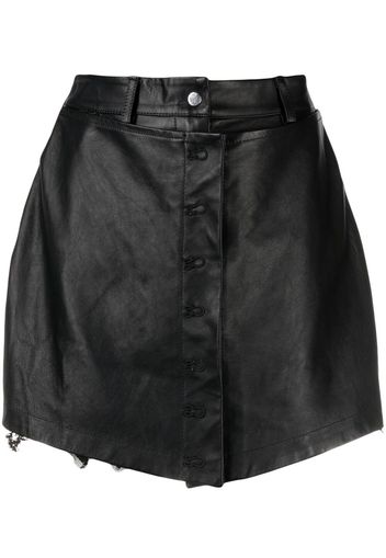 Almaz Shorts stile gonna a vita alta - Nero