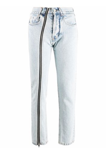 Almaz Jeans asimmetrici con zip - Blu