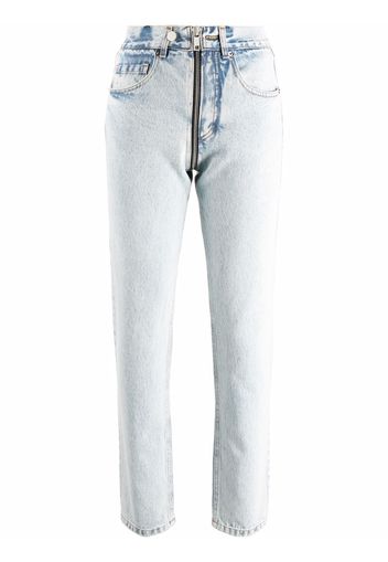 Almaz Jeans dritti con effetto schiarito - Blu