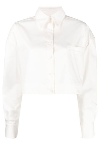 Almaz cropped button-up shirt - Toni neutri