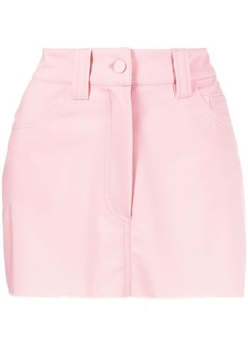 Almaz raw-edge mini skirt - Rosa