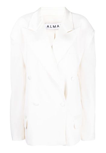 Almaz double-breasted oversized blazer - Toni neutri