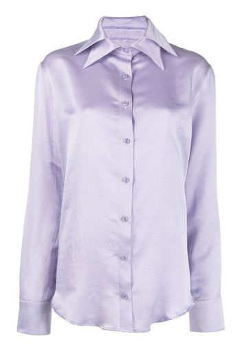 Almaz double-collar button-up shirt - Viola