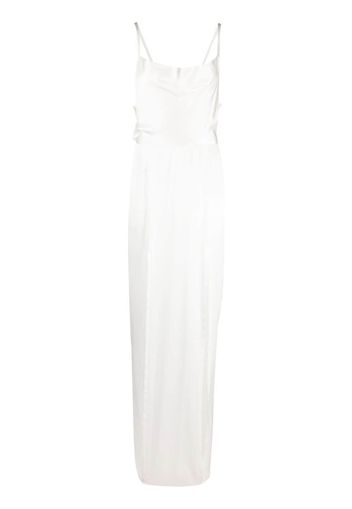 Almaz backless silk maxi dress - Bianco