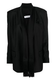 Almaz Blazer monopetto con dettaglio sciarpa - Nero