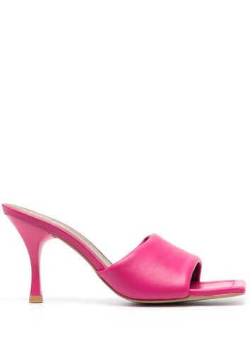 ALOHAS Puffy open-toe leather mules - Rosa