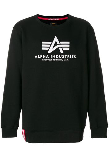 Alpha Industries Maglione con logo stampato - Nero
