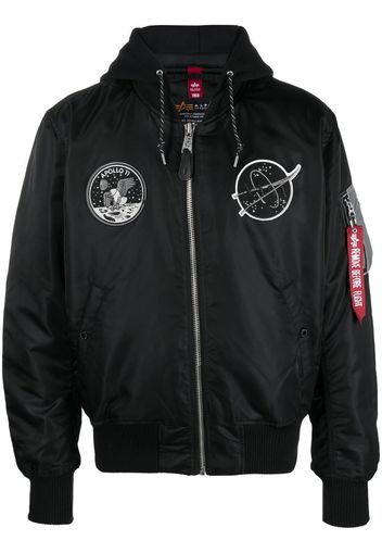 Alpha Industries graphic-print bomber-jacket - Nero