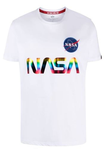 Alpha Industries T-shirt con maniche corte Nasa - Bianco