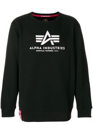 Alpha Industries Maglione con logo stampato - Nero