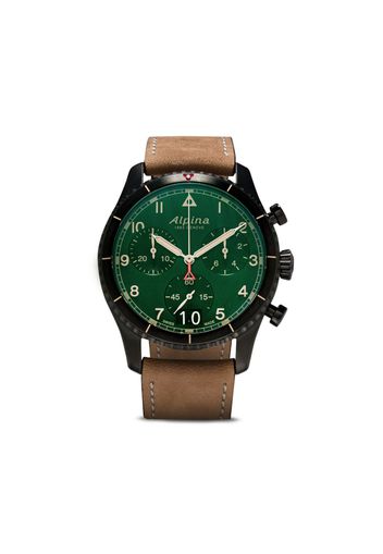 Alpina Startimer Pilot Quartz Chronograph Big Date 41mm - Verde