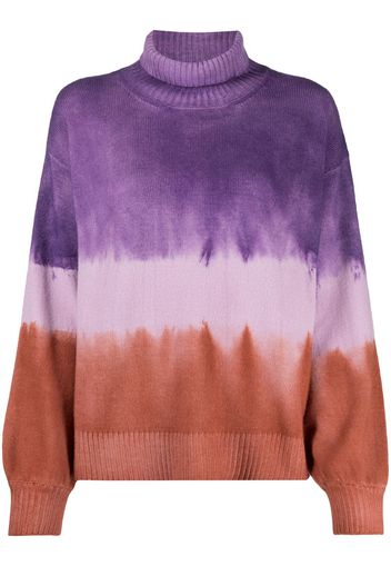 tie-dye knitted jumper