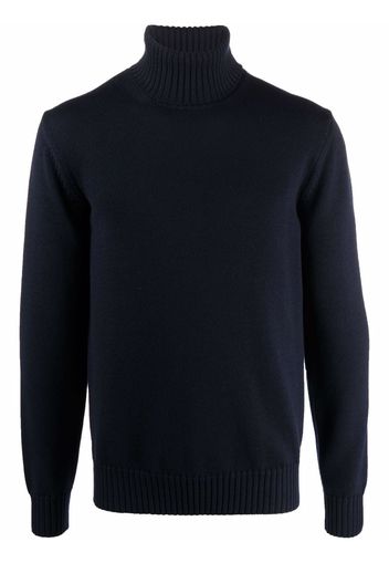 Altea roll-neck knitted jumper - Blu