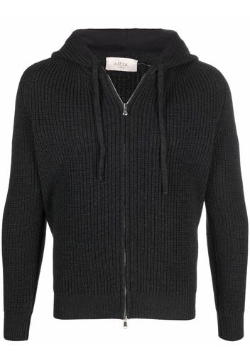 Altea chunky-knit zip-up hooded jumper - Grigio