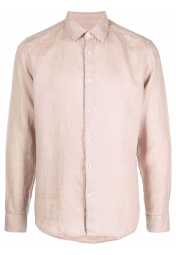 Altea crinkled-finish shirt - Toni neutri