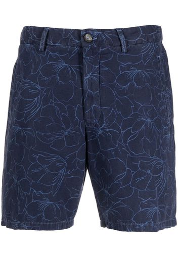 Altea floral-print chino shorts - Blu