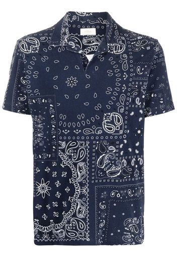 Altea bandana-print polo shirt - Blu