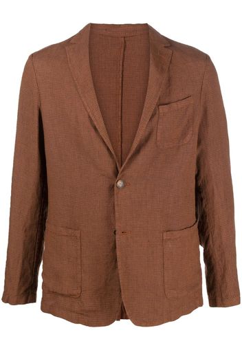 Altea check-print single-breasted blazer - Marrone