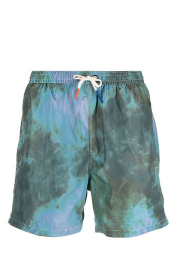 Altea Bermuda con fantasia tie-dye - Verde