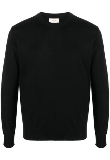 Altea crew-neck fine-knit jumper - Nero